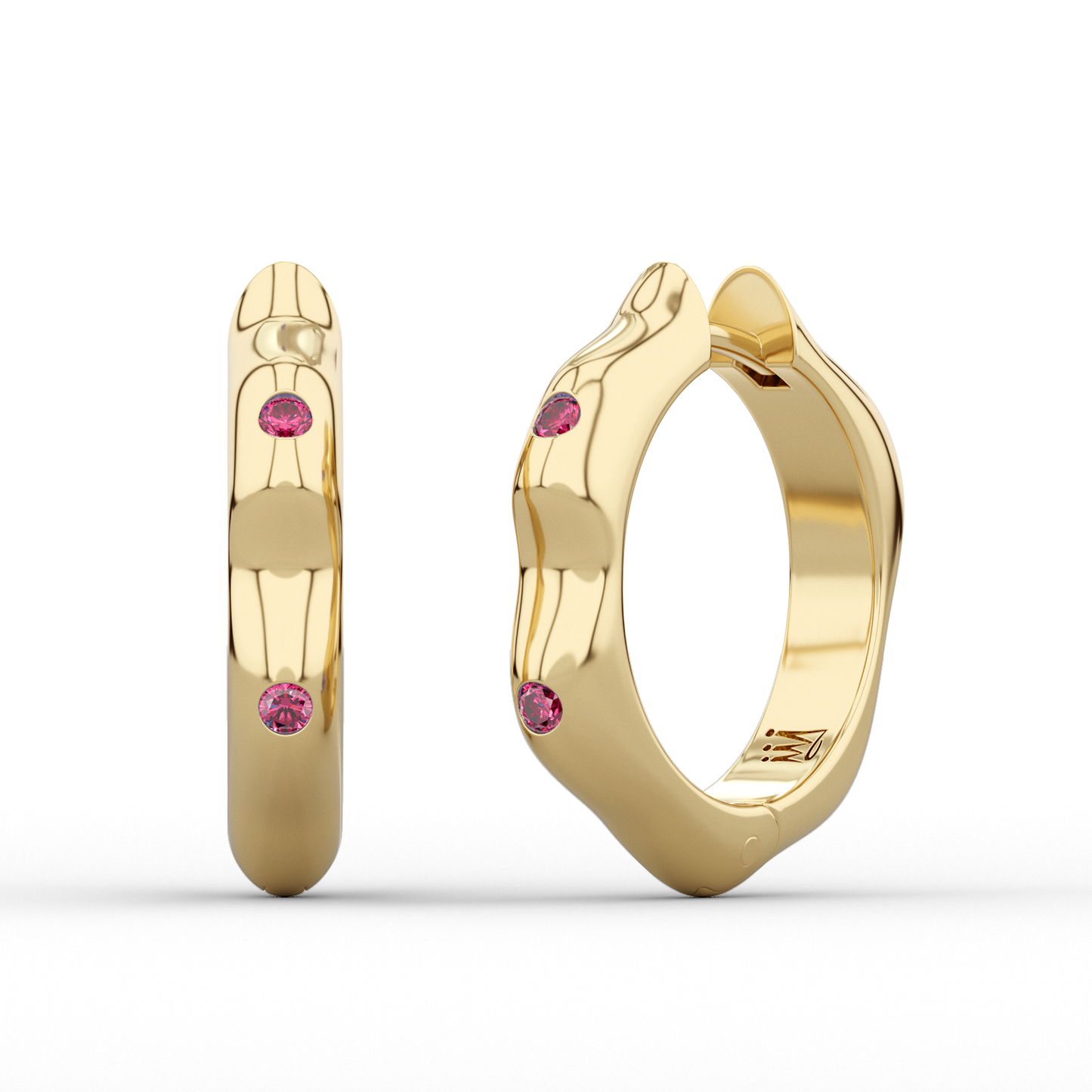 Illusion organic earrings